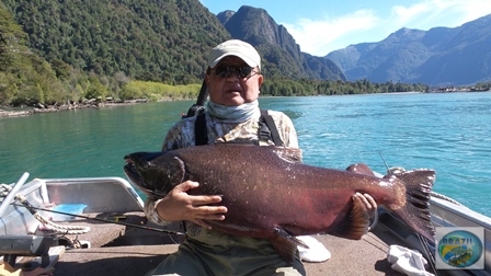 Fotos da pesca esportiva em Chaiten no Chile